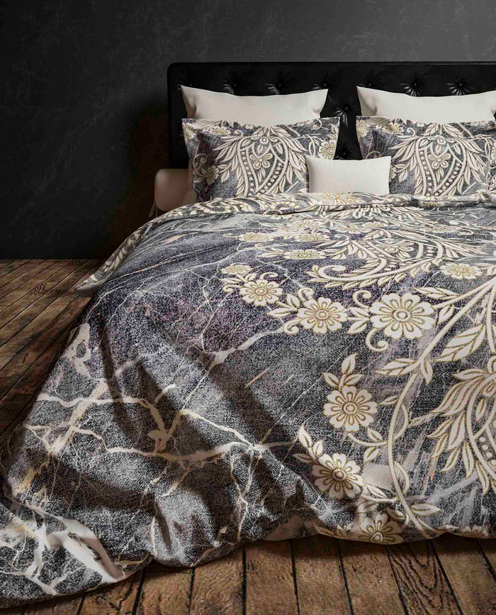 Heckett Lane Dekbedovertrek Katoen Victor - grey