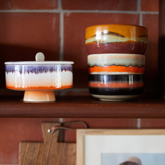 HKliving 70's Ceramics Bonbon Schaal - Mauve