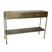 PTMD Simple Sidetable met 2 lades - 122 x 31 x 81 cm - Metaal - Goud