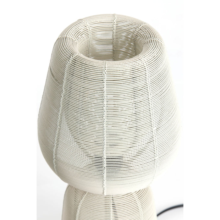 Light & Living Tafellamp Aboso - Wit - Ø18cm