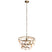 PTMD Jalinn Ronde Hanglamp - H140,5 x Ø52 cm - Metaal - Goud