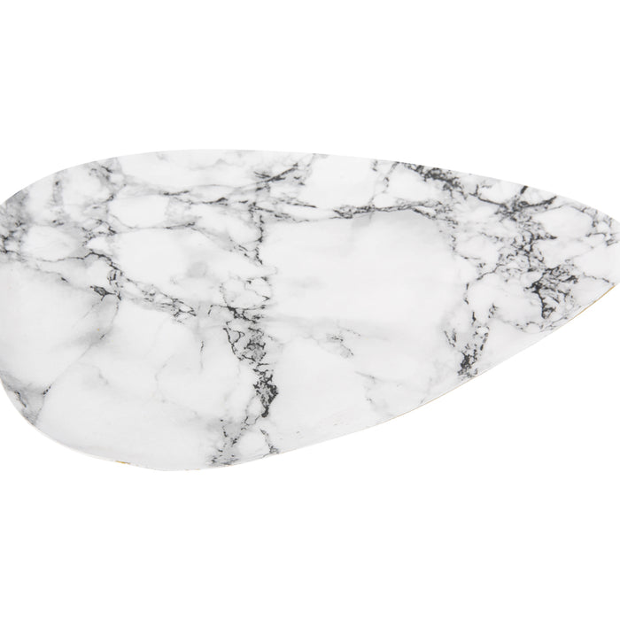 present time - Dienblad Marble Look - Wit - 34x30x1 cm