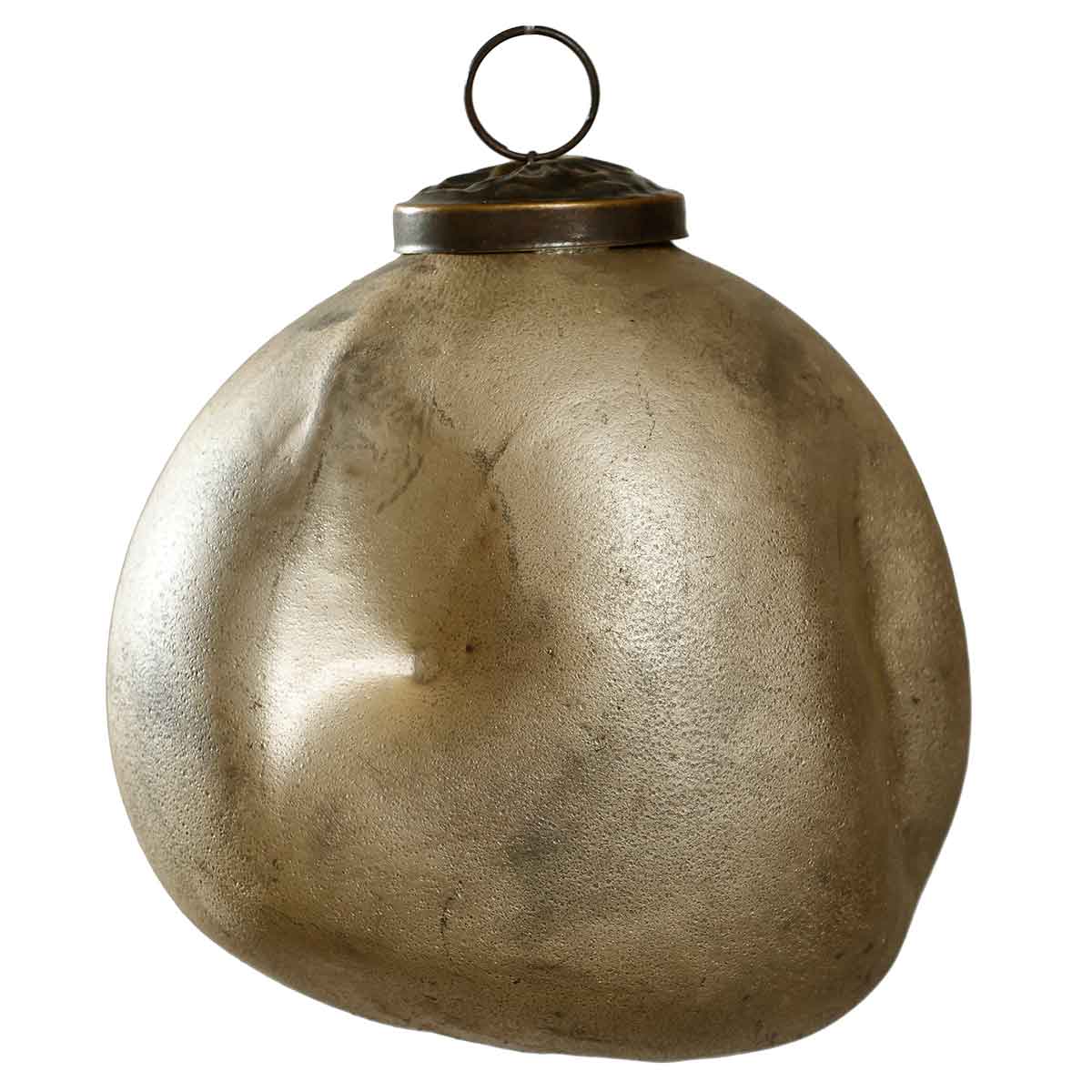 PTMD Steffi Kerstbal - H10 x Ø10 cm - Glas - Goud