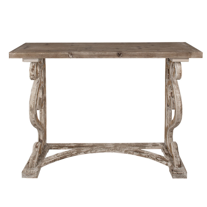 Clayre & Eef Sidetable 125x39x92 cm Bruin Hout