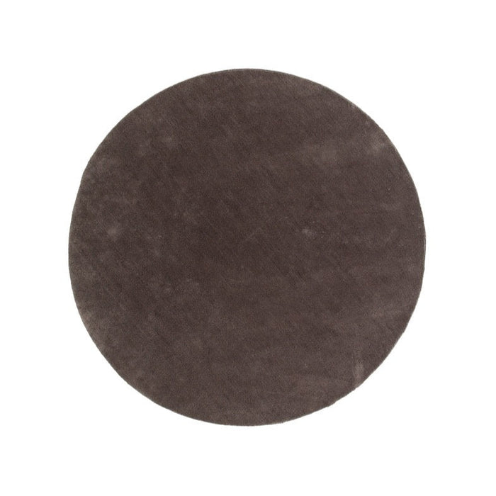 Rebellenclub Bramming Vloerkleed Rond ø200 - Donker grijs