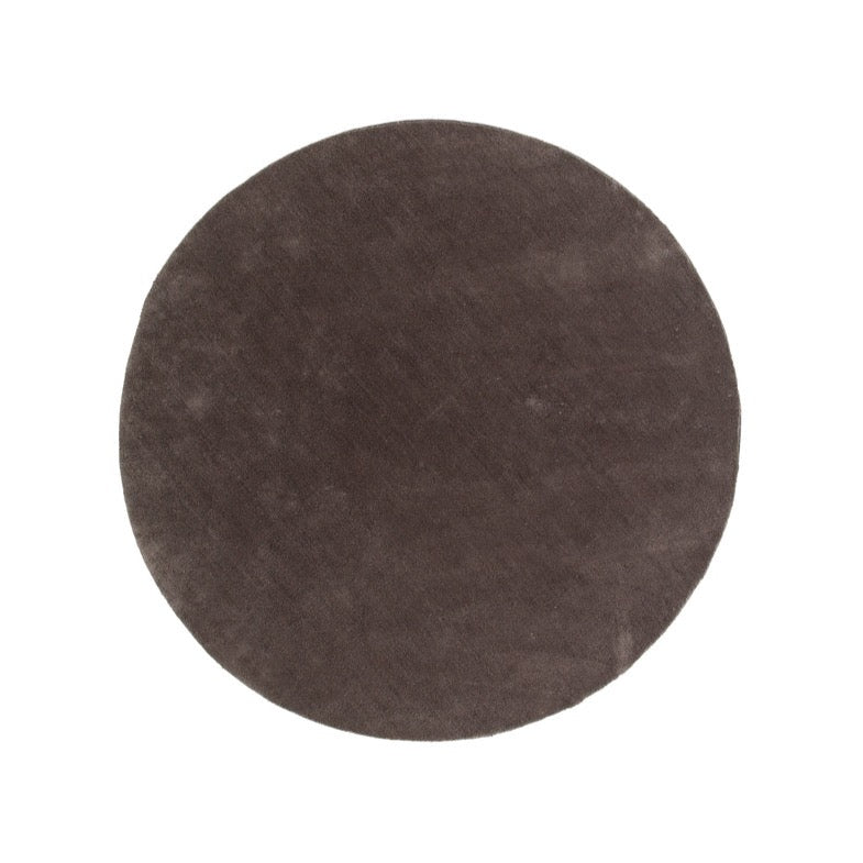 Rebellenclub Bramming Vloerkleed Rond ø200 - Donker grijs