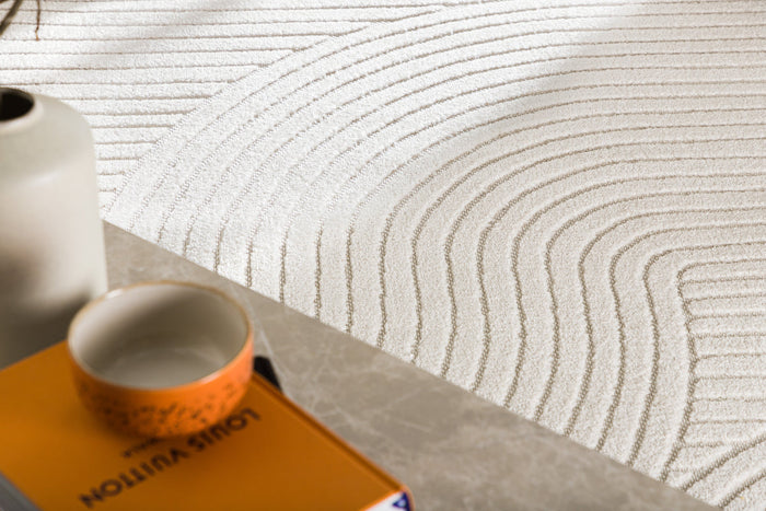 Rebellenclub Skade Vloerkleed 230x160 - Beige