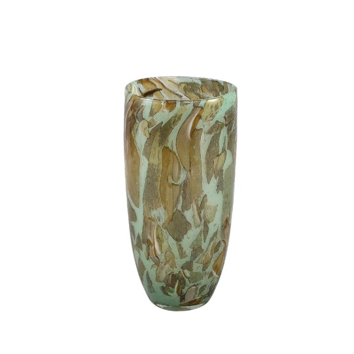 PTMD Vaas Millenia - 15x15x29 cm - Glas - Groen