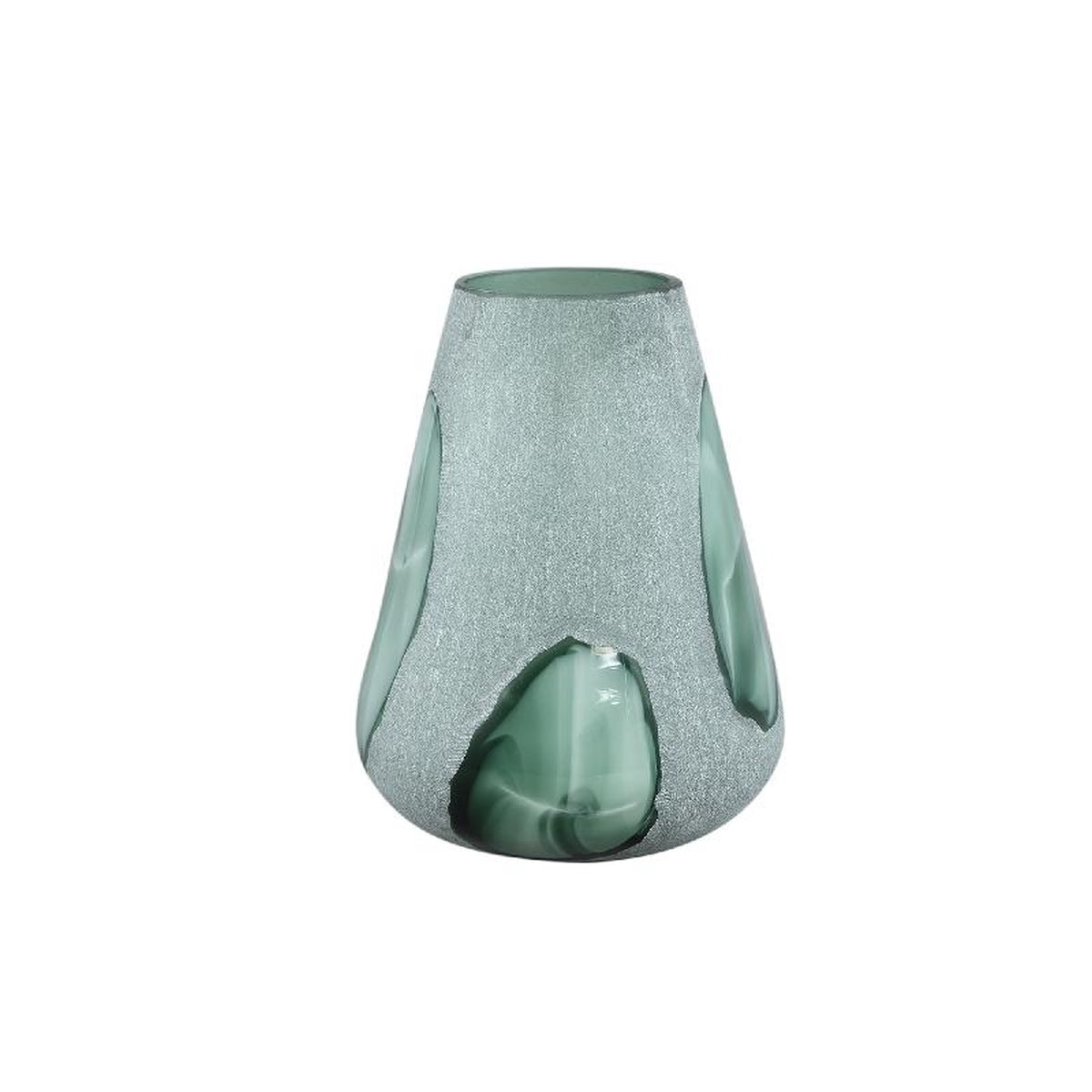 PTMD Vaas Harlen - 21x21x31 cm - Glas - Groen