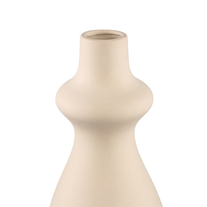 PTMD Saviono Cream ceramic jar rounded