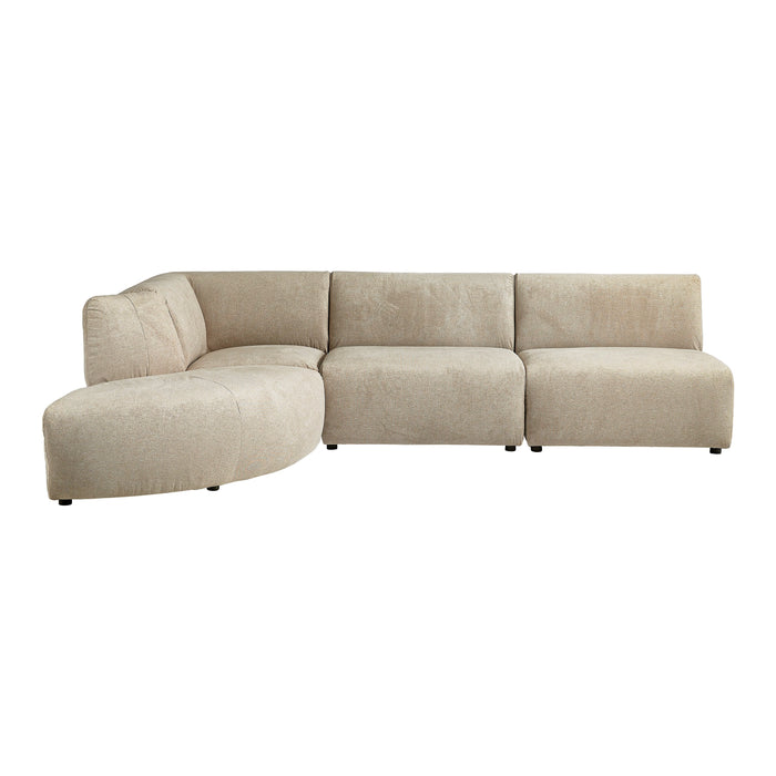 by fonQ Move Hoekbank Links - Ronde Hoek - Open Eind - Zand