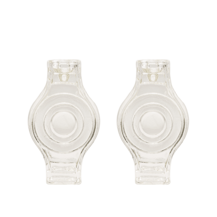 Brût Homeware, Set van 2 Kaarshouder Round, clear