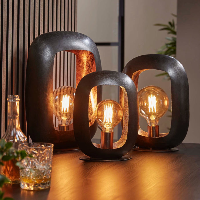 Fraaai - Conor tafellamp L - zwart nikkel