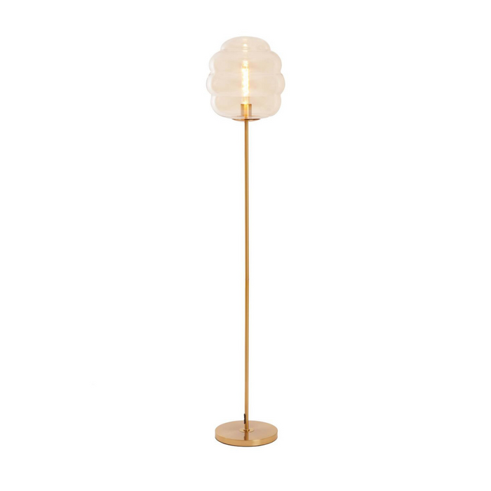 Light & Living Misty vloerlamp Ø30x160 cm - amber|goud