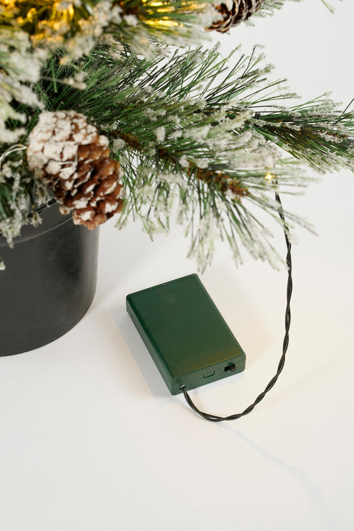 Black Box Trees Vandans Kunstkerstboom in Pot met LED - H90 x Ø48 cm