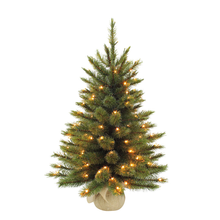 Triumph Tree Forest Frosted Kunstkerstboom in Jute met LED - H60