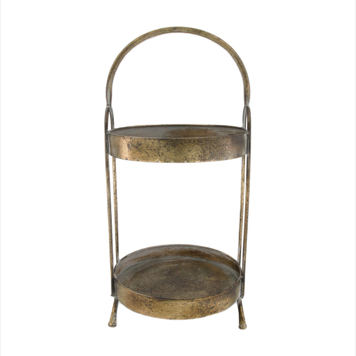 DKNC - Etagere Liam - Metaal - 23x48 cm - Brons