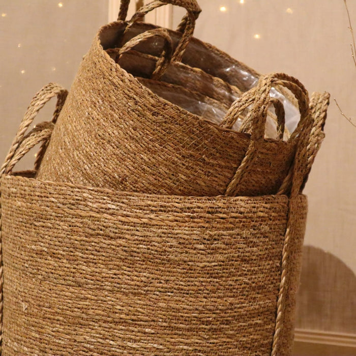 DKNC - Plantenbak Edmonton - Zeegras - 38x36cm - Bruin