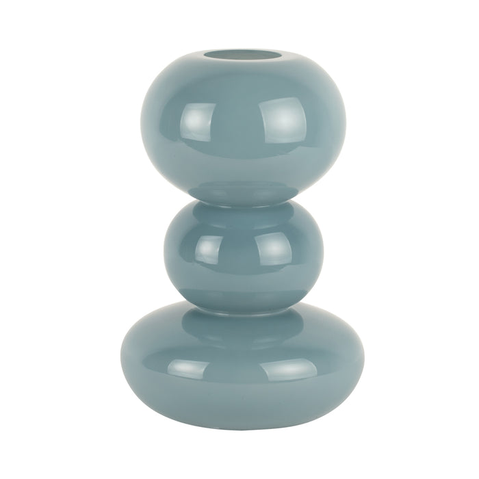 present time - Vaas Bubbles - Blauw - 19x19x30cm