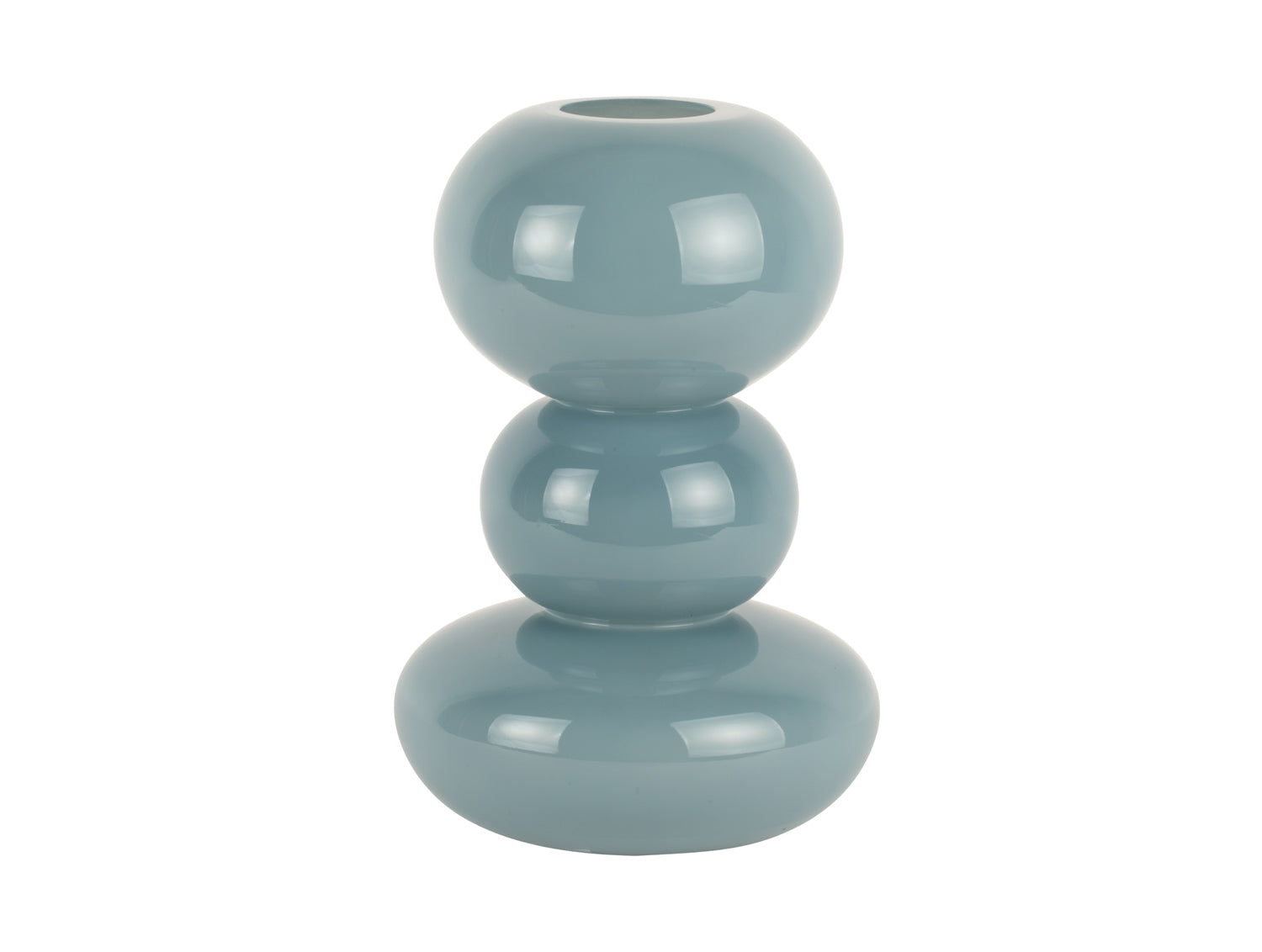 present time - Vaas Bubbles - Blauw - 19x19x30cm