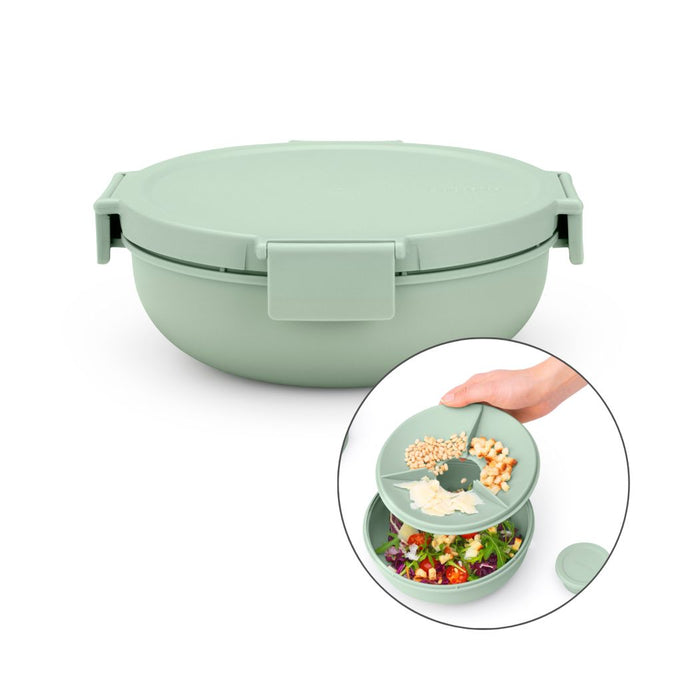 Brabantia Make & Take Salade Lunchbox 1,3 L - Kunststof - Jade Green