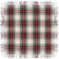 Unique Living - Tafelkleed Xmas Tartan - 90x90cm - White