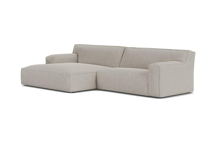 Clay bank met longchair links Sydney 22 beige