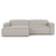 Edge bank met longchair links Sydney 22 beige