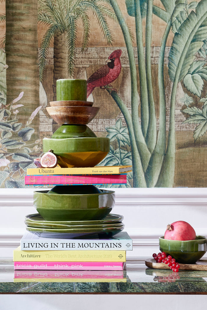 Mica Decorations Rhea Dinerbord - Ø27,5 cm - Keramiek - Groen