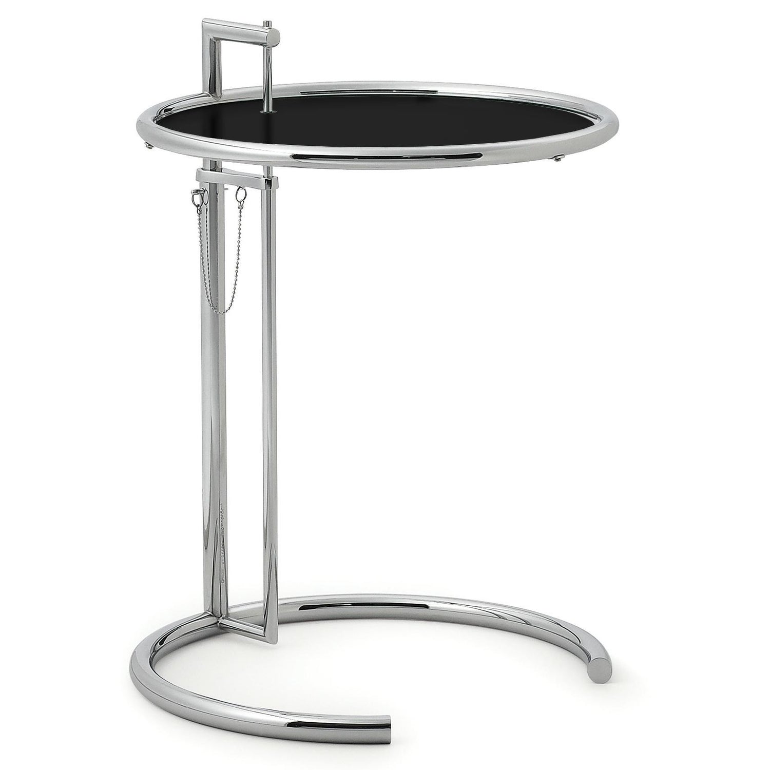 ClassiCon Adjustable Table E 1027 bijzettafel Ø52 zwart blad metaal