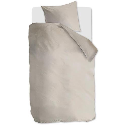 Beddinghouse Organic Basic dekbedovertrek - Eenpersoons - 140x200/220 - Zand