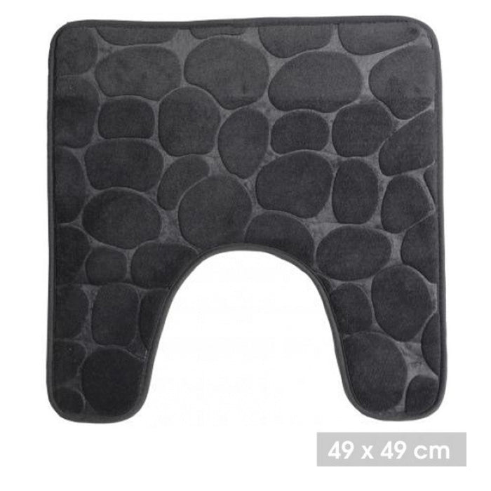 Urban Living WC Badkamerkleedje|badmat tapijt - antraciet - 49x49cm