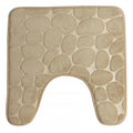 Urban Living WC Badkamerkleedje|badmat tapijt - beige - 49x49cm