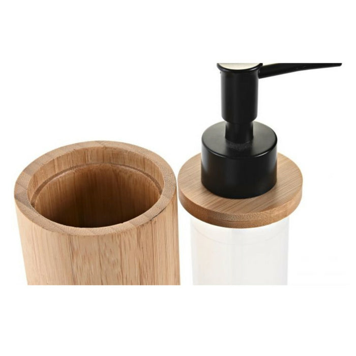 Items Zeeppompje - bruin zwart - bamboe hout - 7 x 17 cm