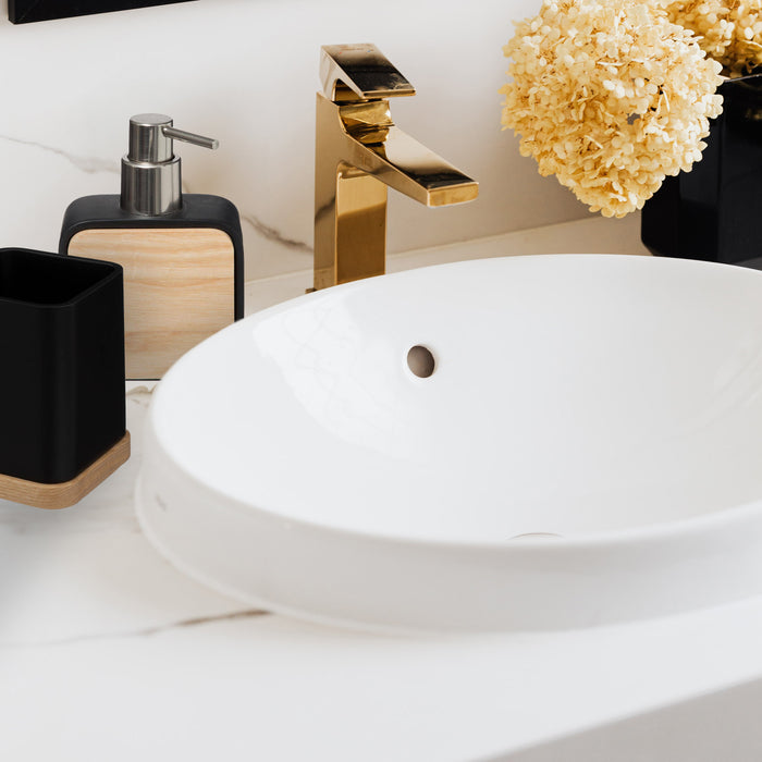 5Five Zeeppompje - zwart - 10 x 15 cm - 200 ml - bamboe