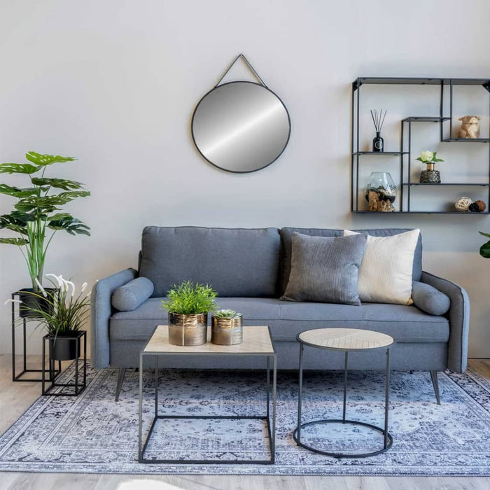 House Nordic 2-delige Bloempottenset Lena zwart