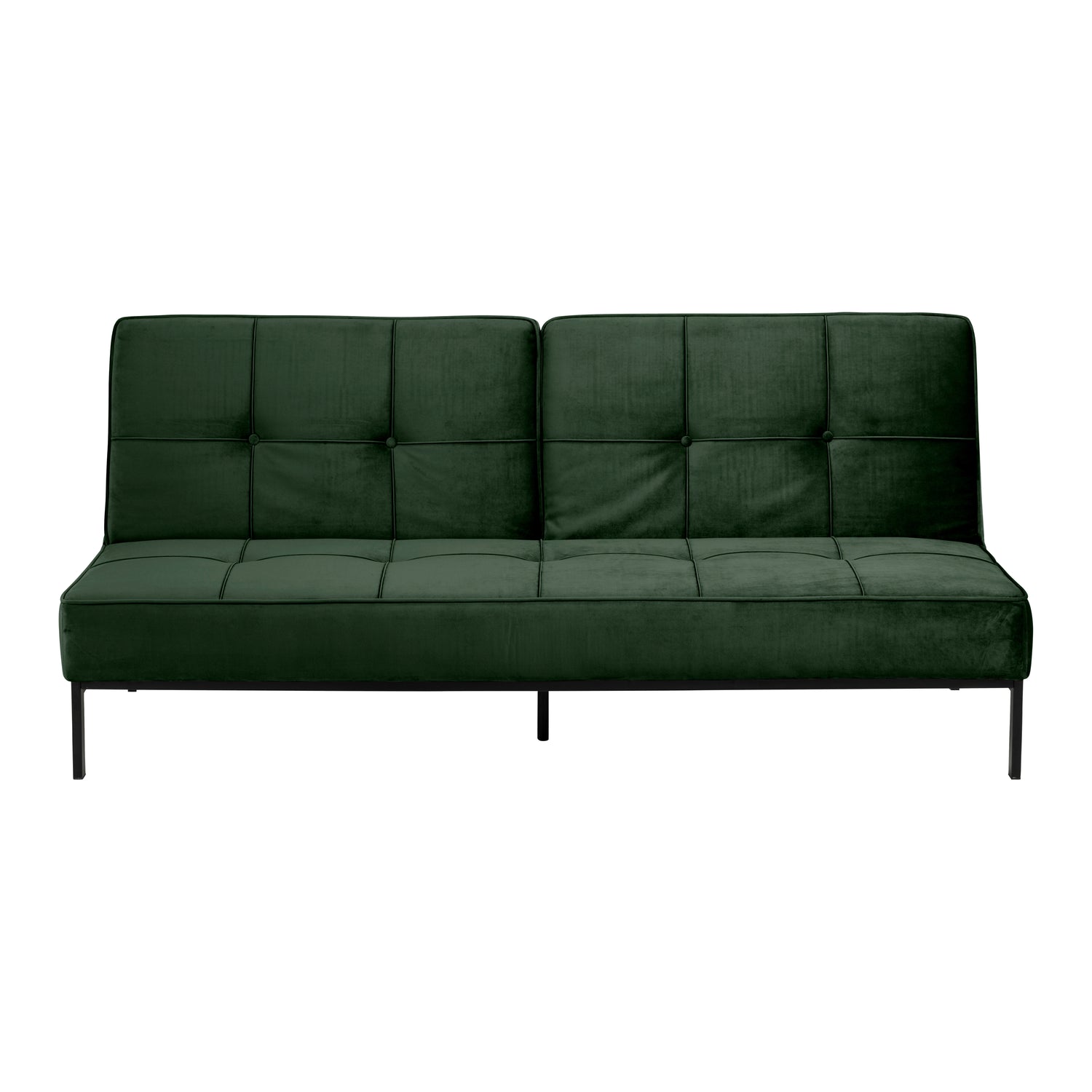 by fonQ basic Sabine Slaapbank - Fluweel - Donkergroen