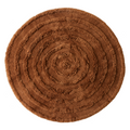 HKliving Round Woolen Vloerkleed Ø 150 cm - Mahogany