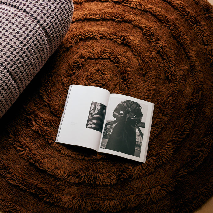 HKliving Round Woolen Vloerkleed Ø 150 cm - Mahogany