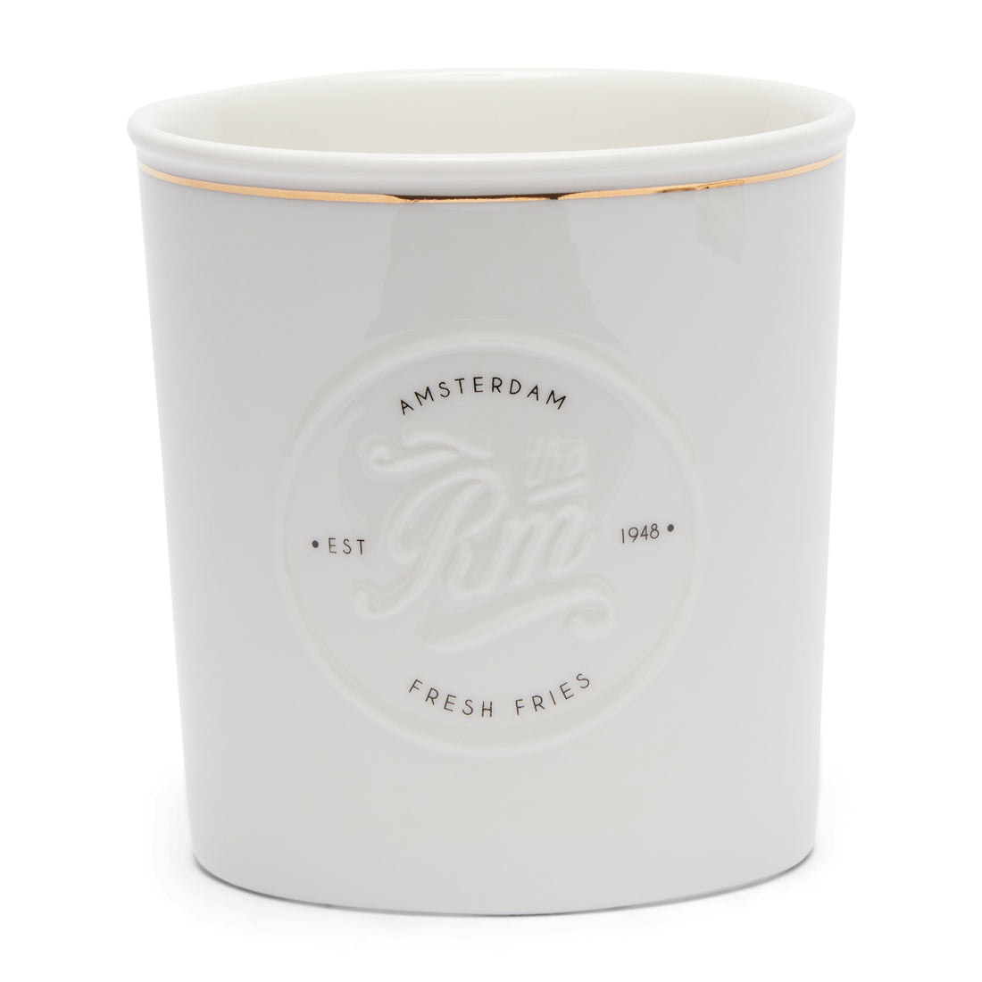 Riviera Maison Frietbakje, Serveerschaal Patat - Fresh Fries - Wit
