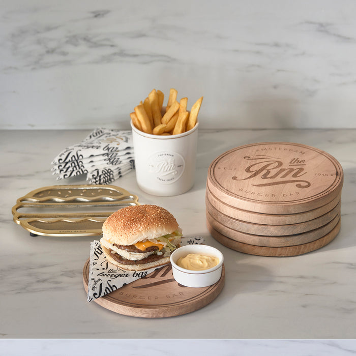 Riviera Maison Frietbakje, Serveerschaal Patat - Fresh Fries - Wit