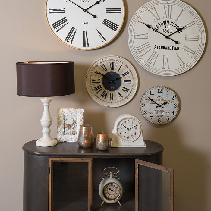 Clayre & Eef Theelichthouder  Ø 11x14 cm Goudkleurig Glas