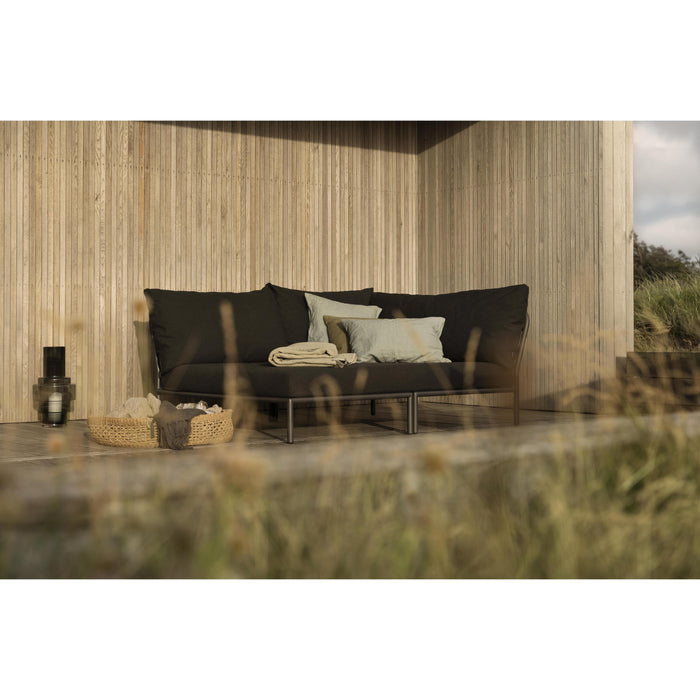 Level2 Cozy Corner loungebank rechts frame donkergrijs stof ash