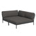 Houe Level Cozy Corner loungebank rechts frame donkergrijs stof dark