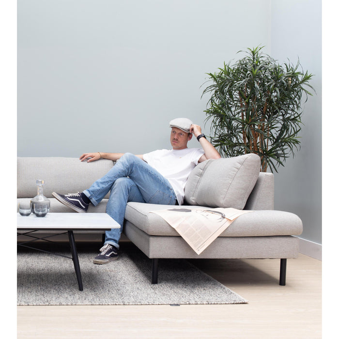 Mette hoekbank links lichtgrijs