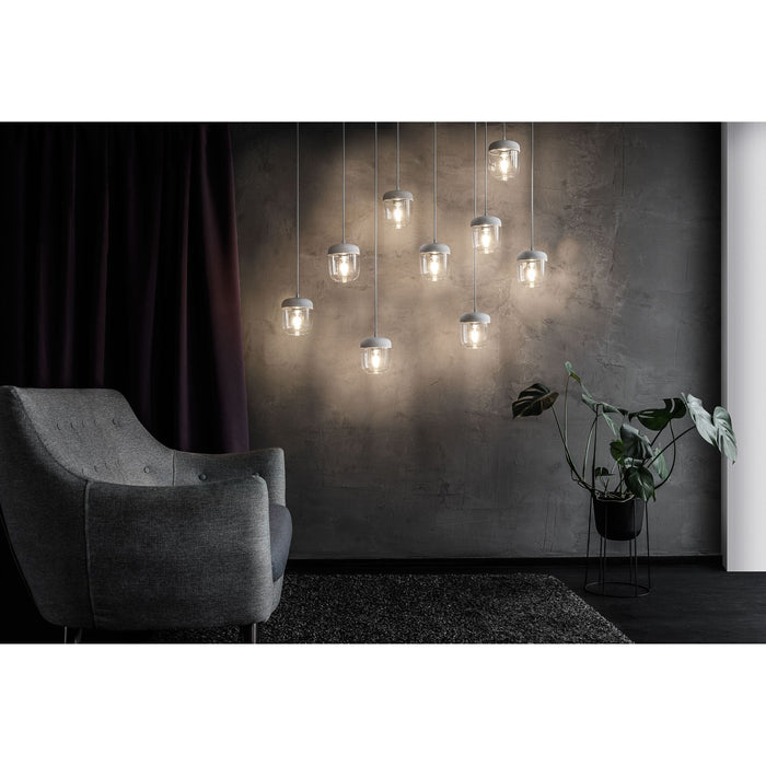 Umage Acorn hanglamp Ø14 wit snoer, messing