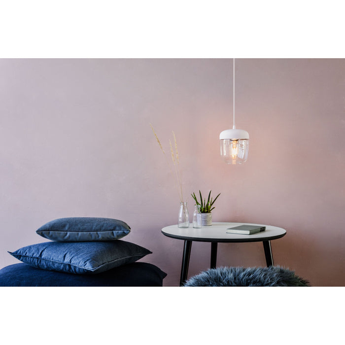 Umage Acorn hanglamp Ø14 wit snoer, messing