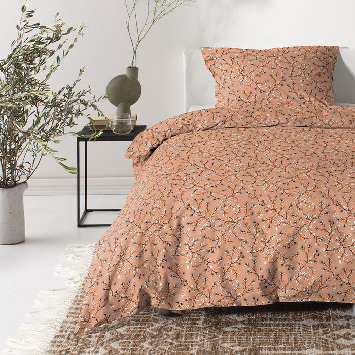 Cinderella Merel Dekbedovertrek 140 x 200/220 cm - Terra Rose