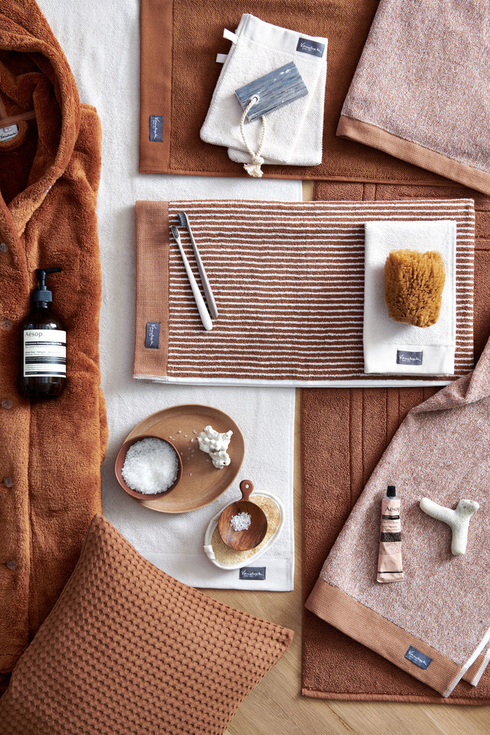 Handdoek Home Uni Stone | Beige | Katoen