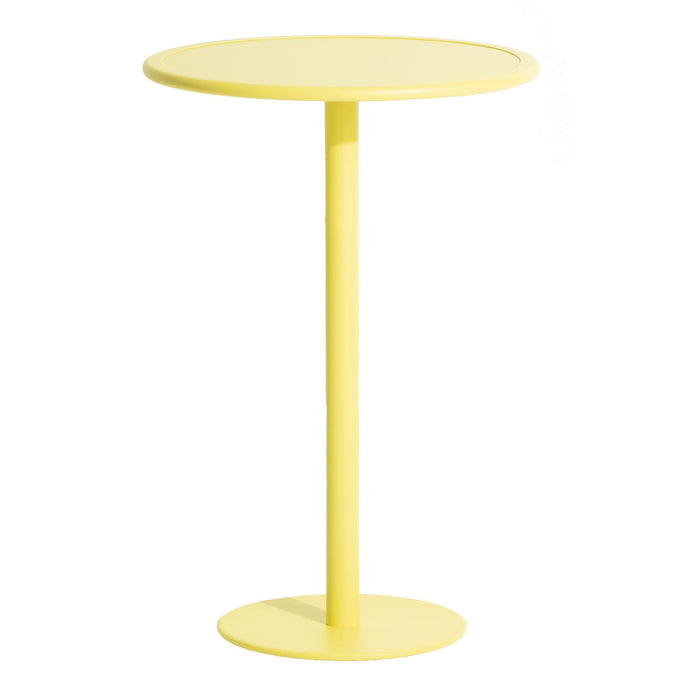 Week-end bistrotafel Ø70 H105 Yellow